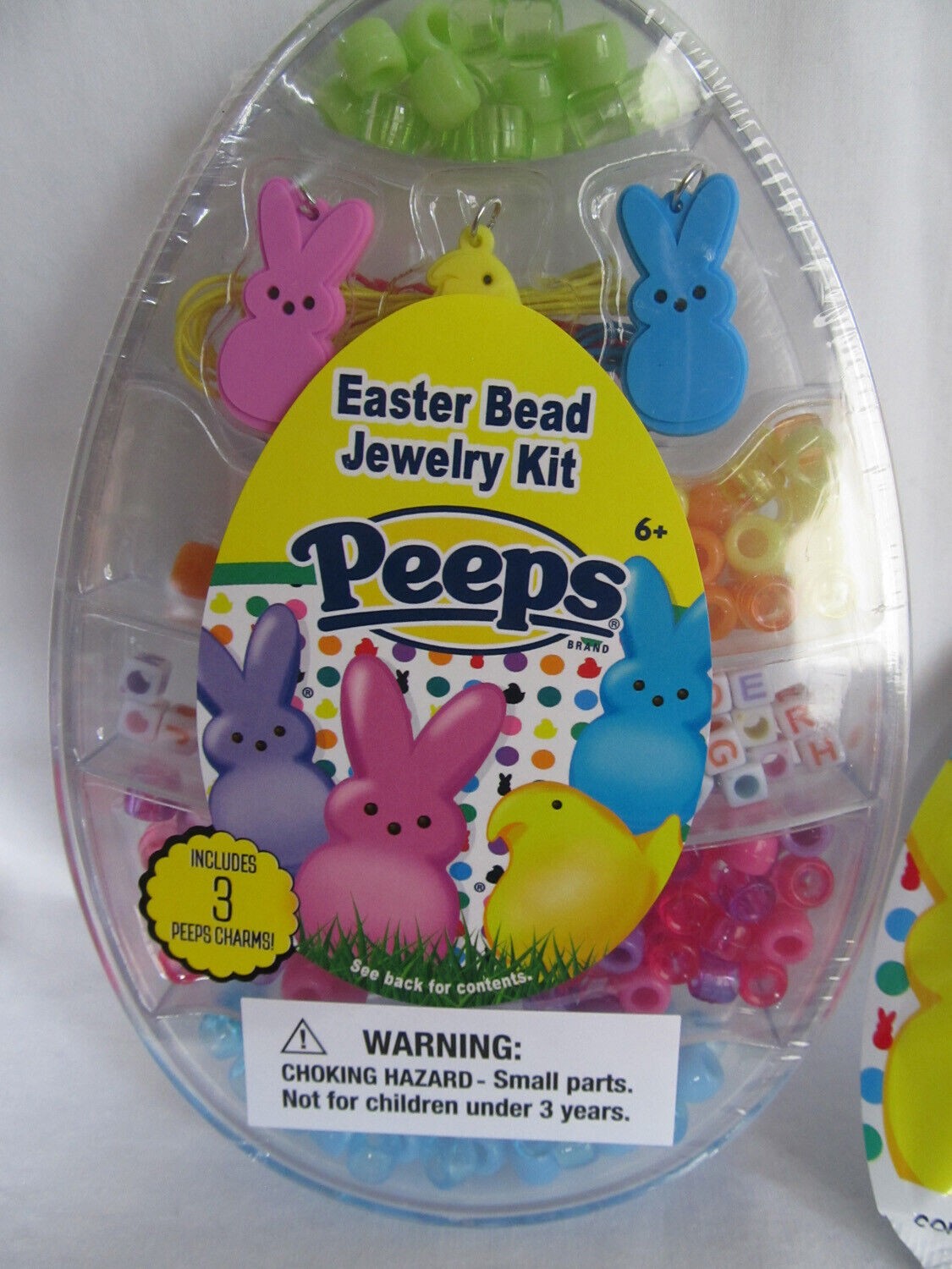 New Peeps Easter Bead Jewelry Kit 3 Charms - Bellso